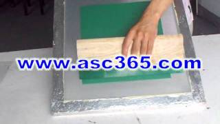 emulsion sheet to make screen printing plate stencil operationflv [upl. by Sephira]