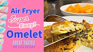 Omelet In An Air Fryer Super Easy Recipe [upl. by Yemar]