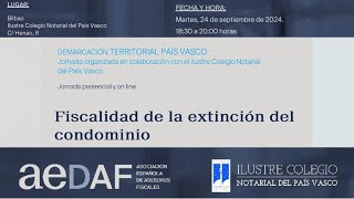 FISCALIDAD DE LA EXTINCIÓN DEL CONDOMINIO [upl. by Marcela]