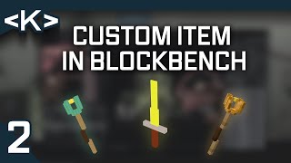 CUSTOM ITEM MODEL IN BLOCKBENCH  BLOCKBENCH 2  Modding By Kaupenjoe [upl. by Aeneus]