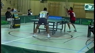 Waldner Table Tennis World Champion 1989 u 1997 Olympic Champion  Gatien Worldch 1993 [upl. by Ihab]