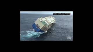 ro ro ship accident saving by French navy [upl. by Dilks]