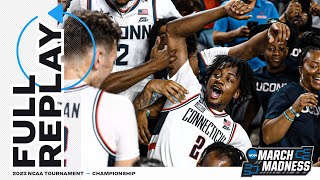 UConn vs San Diego State 2023 NCAA mens national championship  FULL REPLAY [upl. by Gerladina]