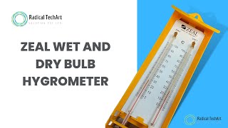 Measuring Relative Humidity with a Wet amp Dry Bulb Hygrometer by RadicalTechArt I RadicalTalks I [upl. by Mcripley]