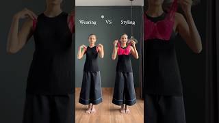 Quick Bra Hack For Sleeveless Tops 🩷 fashionhacks [upl. by Vyky]