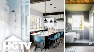 MustSee Kitchen and Bath Features  HGTV Dream Home 2019  HGTV [upl. by Aplihs219]