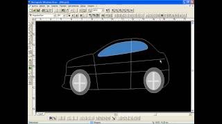 Micrografx windows draw dibujando un auto [upl. by Wernda995]