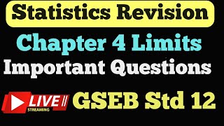 Statistics Part 2  limits chapter 4 Revision of Important questions  GSEB studypointpro [upl. by Heaps]