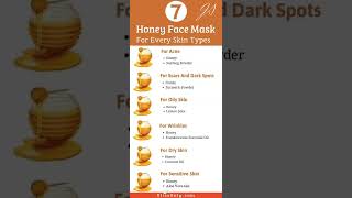 HONEY face Masks for Every Skin Types [upl. by Aisset]