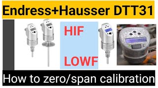 EndressHauser DTT31 flowphant calibration in english [upl. by Jenette]