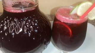 How To Make Zobo Drink With Beetroot And Dates  Hibiscus Tea Recipe So Refreshing [upl. by Anos]