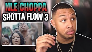 NLE Choppa  Shotta Flow 3 Official Music Video Reaction Video [upl. by Orhtej]