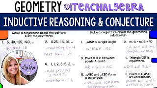 Geometry  Inductive Reasoning Conjecture and Counterexamples [upl. by Oidgime]