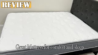 Sweetnight 12 inch Hybrid Mattress Review  Great Mattress for comfort and sleep 2024 [upl. by Eno365]