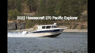 Boat Tour of the 2022 Hewescraft 270 Pacific Explorer [upl. by Uzzial297]