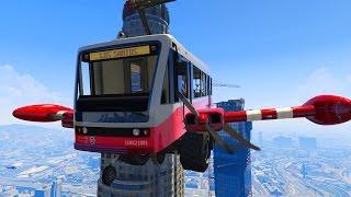 GTA 5 VERRÜCKTE FAHRZEUGE IN GTA 5 MEGA RAMPEN DURCHDREHEN [upl. by Enalahs296]