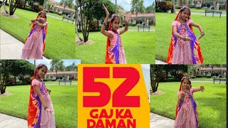 52 Gaj Ka Daman  Dance Cover by Hasini Manda  1 Billion Views Song [upl. by Olivia]