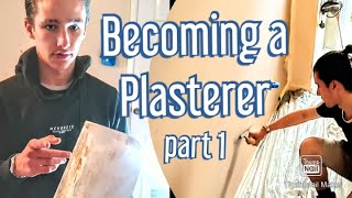 APPRENTICE PLASTERER STARTING OUT Becoming a Plasterer part 1 [upl. by Helbonia]