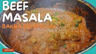 Bakra Eid Special Recipe  Beef Masala Recipe  Food Vlog 42 [upl. by Xela]