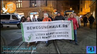 Montagsdemo der Bewegung Halle am 04122023 [upl. by Caesar]