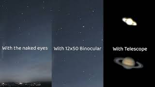 WHY WE NEED TELESCOPE SATURN WITH Naked eye VS Binocular VS Telescope Celestron Astromaster 130eq [upl. by Darrick]