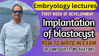 Implantation of Embryo  blastocyst  Embryology [upl. by Coleen]