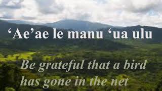 Samoan Proverbs  Aeae le manu ua ulu [upl. by Hortensa]