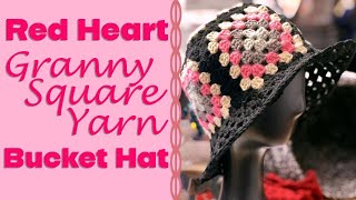 Granny Square Bucket Hat by HodgePodge Crochet [upl. by Corri818]