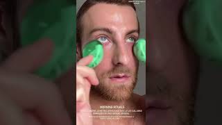 Using PFEFE emerald green cryo sticks make skin full of vitality pfefe cryosticks skincare [upl. by Balkin]