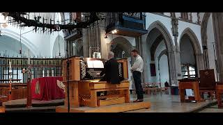 Graham Eccles plays Fanfare by CSLang on the organ of Blackburn Cathedral 2792023 [upl. by Adnhoj]