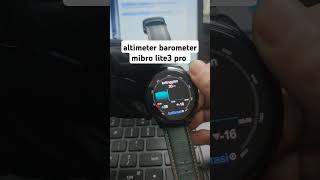 Altimeter barometer lite 3 pro mibrolite3pro altitude barometer huawei fitness smartwatch [upl. by Pietra]