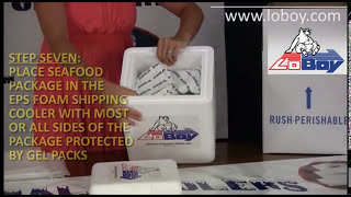 How To Pack And Ship Fresh Seafood For Overnight Delivery Using Styrofoam Shipping Coolers [upl. by Timofei]