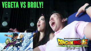 VEGETA vs BROLY  Dragon Ball Super Broly Cinema LIVE REACTION [upl. by Urdna]