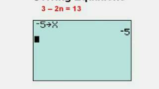 Solving Equations with the Graphing Calculator [upl. by Eynenihc919]