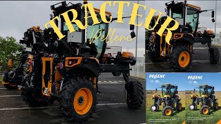 Tracteur enjambeur PELLENC nouveau New Vine tractor [upl. by Annayar]