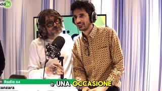 Valerio Lundini a “LA ZANZARA” La Zanzara del15012024 [upl. by Ahsaelat545]