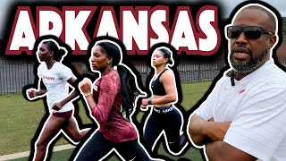 Fall Training 10x300m ft NCAA Champions Arkansas Women [upl. by An813]