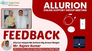 Allurion Balloon Testimonial Patient Shares Their Journey  Allurion Helped Rajiv Lose Weight 23kg [upl. by Turrell427]