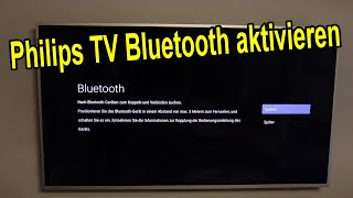 Philips TV Fernseher mit Bluetooth Kopfhörer Lautsprecher oder Handy verbinden [upl. by Broucek217]