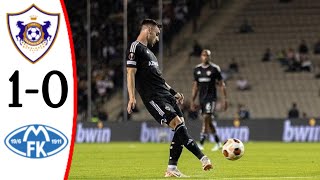 Qarabag FK vs Molde 10  All Goals and Extended Highlights [upl. by Nibas]