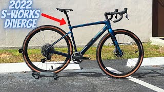 CAN THIS BIKE DO ROAD AND GRAVEL 2022 SPECIALIZED SWORKS DIVERGE GRAVEL BIKE [upl. by Linetta]