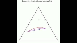 Exponential mixture and FisherRao geodesics in the probability simplex [upl. by Durant]