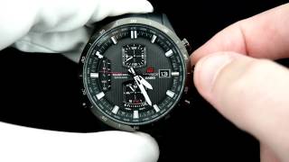 Edifice Casio Atomic Worldtimer Chronograph EQWA1110DC [upl. by Notlit]