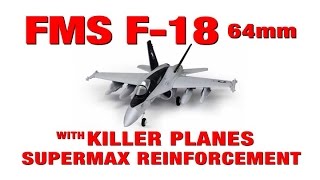 FMS 64mm F18 Surviving a Beating  RC Plane Crashes [upl. by Mercedes]