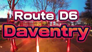 Bus route D6 Daventry Map Timetable [upl. by Meirrak]