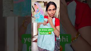 dress khrab hone ke 100 fayde🫡  How to make a hair bun with cloth  Ghamu saran shorts diy [upl. by Ibrek]