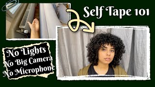 How to film a Self tape on a Budget Natural light Tripod and Curtain [upl. by Aneleiram349]