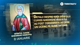 Sfântul Cuvios Gheorghe Hozevitul  8 ianuarie Sinaxar [upl. by Orutra]