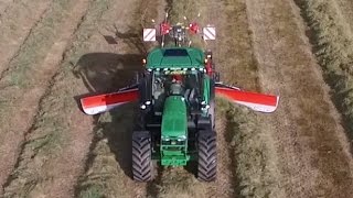 Acres SUPERCROP1 Conditioning Raking Tedding [upl. by Adiell871]