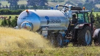 Big Nevada Slurry Spreader Demo [upl. by Yendahc]